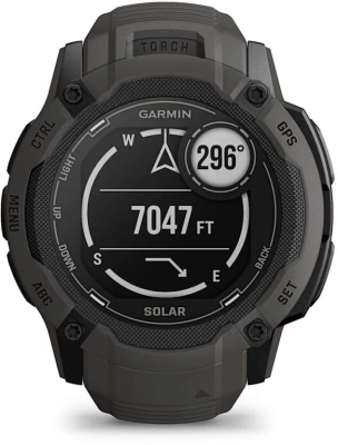 Смарт-часы Garmin Instinct 2X Solar 50мм 1" MIP корп.черный рем.черный (010-02805-00)