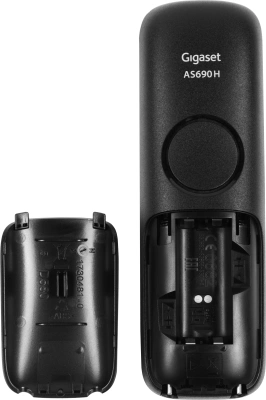 Р/Телефон Dect Gigaset AS690A Trio черный (труб. в компл.:3шт) автооветчик АОН