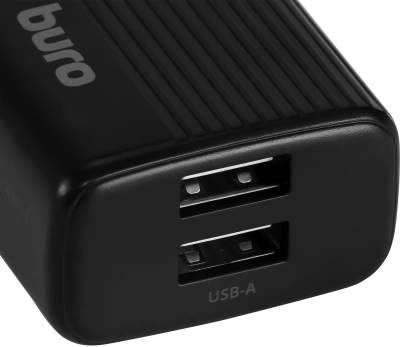 Сетевое зар./устр. Buro BUWE1 10.5W 2.1A 2xUSB универсальное черный (BUWE10S200BK)