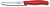 Нож кухонный Victorinox Swiss Classic (6.7831.C1) стальной столовый для овощей лезв.110мм серрейт. заточка красный