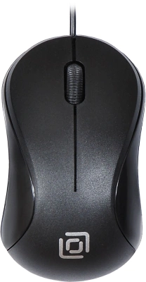 Мышь Оклик 115S черный оптическая 1200dpi USB для ноутбука 3but (711636)