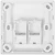 Панель Suprlan 10-0334-1 лицевая со шторкой 80x80 2xKeystone ABS пластик белый Панель Suprlan 10-0334-1 лицевая со шторкой 80x80 2xKeystone ABS пластик белый