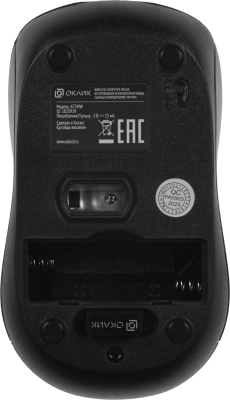 Мышь Оклик 675MW черный/красный оптическая 1200dpi беспров. USB для ноутбука 3but (1025919)