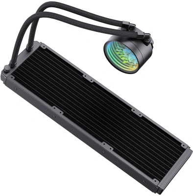 Система водяного охлаждения Bloody LC-11 ARGB Soc-AM5/AM4/1200/1700/1851 черный 4-pin 20-35dB Al+Cu 300W Ret (LC-11-ARGB360-BK)