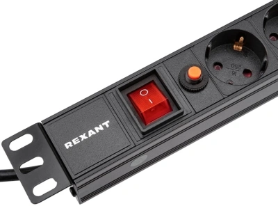 Блок распределения питания Rexant 04-0104-1 гор.размещ. 8xSchuko базовые 16A Schuko 2м