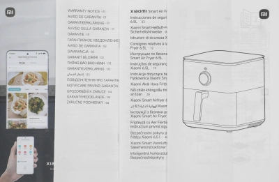 Аэрогриль Xiaomi Smart Air Fryer 6.5L EU 6.5л 1800Вт белый (BHR7358EU)