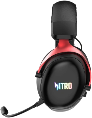 Наушники с микрофоном Acer Nitro OHR401 черный мониторные BT/Radio/3.5mm оголовье (ZL.HDSEE.00H)