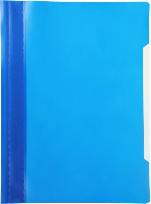 Папка-скоросшиватель Бюрократ -PS20BLUE A4 прозрач.верх.лист пластик синий 0.12/0.16