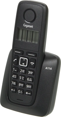 Р/Телефон Dect Gigaset A116 RUS черный АОН