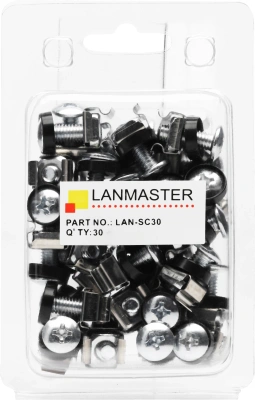 Винт Lanmaster LAN-SC30 с гайкой с шайбой (упак.:30шт)