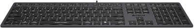 Клавиатура A4Tech FX60H серый USB slim LED (FX60H GREY/WHITE) кабель 1.5м