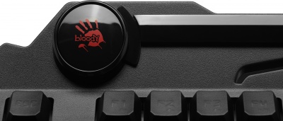 Клавиатура A4Tech B318 черный USB Multimedia for gamer LED (подставка для запястий) кабель 1.8м