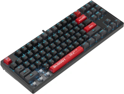 Клавиатура A4Tech AT87 черный/красный USB for gamer LED кабель 1.8м