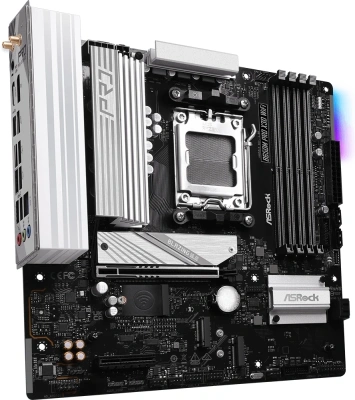 Материнская плата Asrock B650M PRO X3D Socket AM5 AMD B650 4xDDR5 mATX AC`97 8ch(7.1) 2.5Gg RAID+HDMI+DP