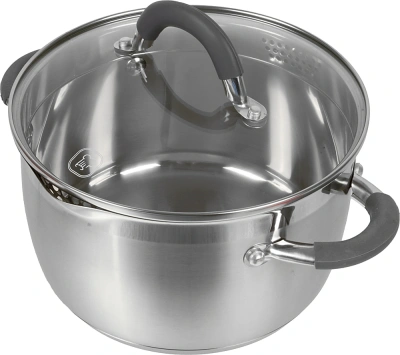 Кастрюля Rondell Flamme RDS-024 3.2л. d=20см (с крышкой) стальной