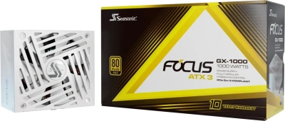Блок питания Seasonic ATX 1000W Focus GX-1000 Gen.5 WHITE 80+ gold (20+4pin) APFC 135mm fan 8xSATA Cab Manag RTL