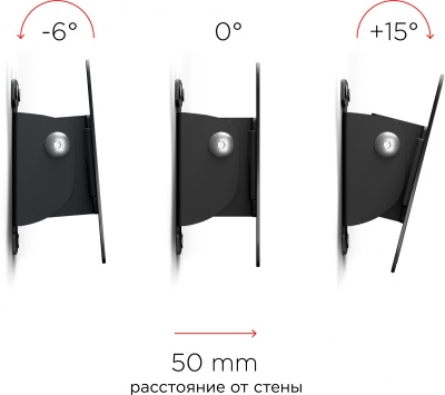 Кронштейн для телевизора Holder LCDS-5002 металлик 10"-26" макс.25кг настенный наклон