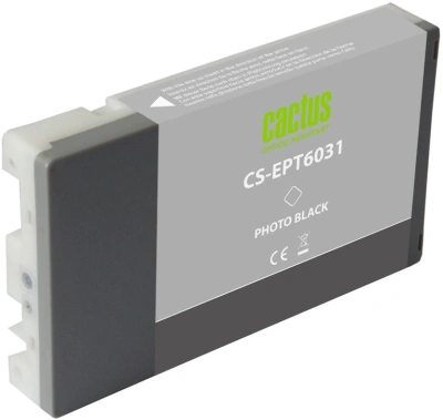 Картридж струйный Cactus CS-EPT6031 T6031 фото черный (220мл) для Epson Stylus PRO 7880/9880 с чипом
