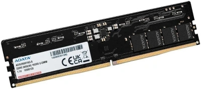 Память DDR5 16GB 5600MHz A-Data AD5U560016G-S RTL PC5-44800 CL46 DIMM UDIMM 288-pin 1.1В single rank Ret