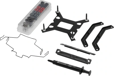 Устройство охлаждения(кулер) ID-Cooling Frozn A410 Soc-AM5/AM4/1200/1700/1851 черный 4-pin 29.85dB Al+Cu 220W 720gr Ret (FROZN A410 BLACK)