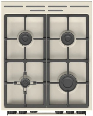 Плита Газовая Gorenje GG5A12BEF бежевый (без крышки) реш.чугун