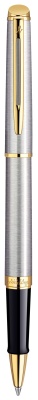 Ручка роллер Waterman Hemisphere (S0920350) Steel GT F черн. черн. подар.кор.