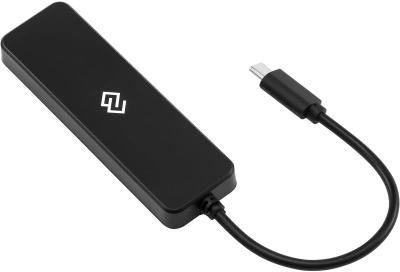 Разветвитель USB-C Digma DHUB-4USB-C-2.0 4порт. черный