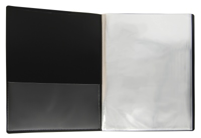 Папка с 60 прозр.вклад. Silwerhof Гальвано 292961-75 A4 1мм карман зеленый металлик