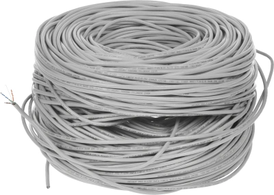 Кабель информационный Rexant PRO 02-0025 кат.5E F/UTP 4 пары 24AWG PVC внутренний 305м серый