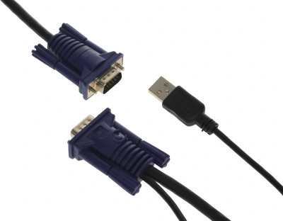 Кабель KVM Origo OKVMCU3 3м черный VGA-USB (m) (OKVMCU3/A1A)