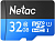 Флеш карта microSDHC 32GB Netac NT02P500STN-032G-R P500 + adapter