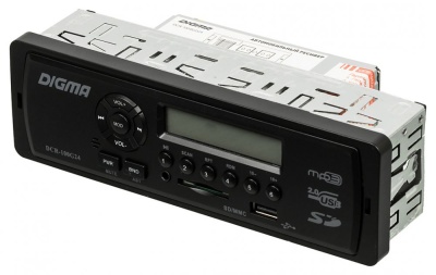 Автомагнитола Digma DCR-100G24 1DIN 4x45Вт