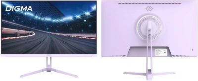 Монитор Digma 23.8" Overdrive 24P410F сиреневый IPS LED 1ms 16:9 HDMI матовая 300cd 178гр/178гр 1920x1080 200Hz G-Sync FreeSync DP FHD USB 2.8кг