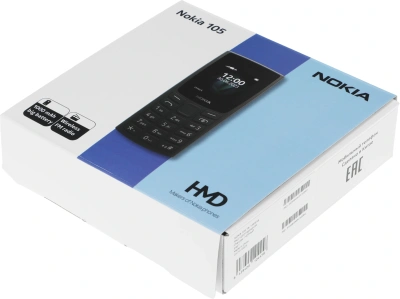 Мобильный телефон Nokia 105 SS TA-1569 0.048 черный моноблок 1Sim 1.8" 120x160 Series 30+ GSM900/1800 GSM1900 FM