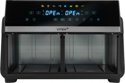 Аэрогриль Vitek VT-AF1001 10л 2200Вт черный/серебристый
