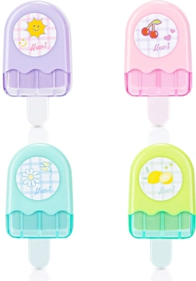 Ластик Deli 71122 мороженое 60x30x15мм резина термопластичная ассорти