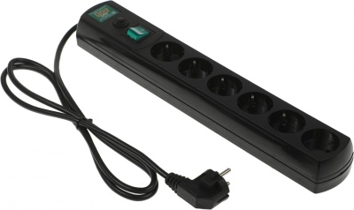 Сетевой фильтр Most LRG 1.6м (6 розеток) черный (пакет ПЭ)