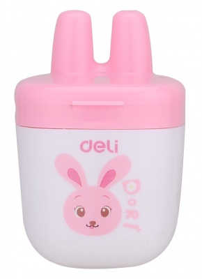 Точилка для карандашей ручная Deli ER01300 1 отверстие пластик ассорти дисплей