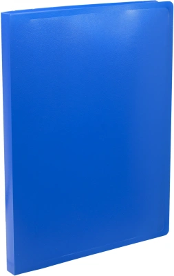 Папка метал.зажим Silwerhof SE-04CBLU A4 пластик 0.5мм синий