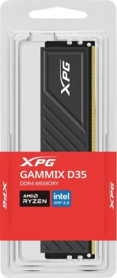 Память DDR4 32GB 3200MHz A-Data AX4U320032G16A-SBKD35 XPG Gammix D35 RTL Gaming PC4-25600 CL16 DIMM 288-pin 1.35В dual rank с радиатором Ret