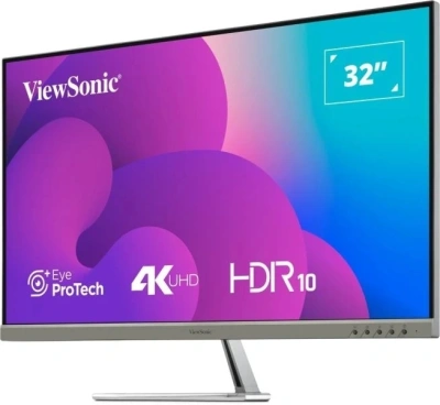 Монитор ViewSonic 31.5" VX3276-4K-MHD-2 серебристый VA LED 16:9 HDMI M/M матовая 350cd 178гр/178гр 3840x2160 60Hz DP 4K 6.9кг