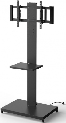 Подставка для телевизора Holder PR-107 черный 32"-70" макс.60кг напольный поворот и наклон