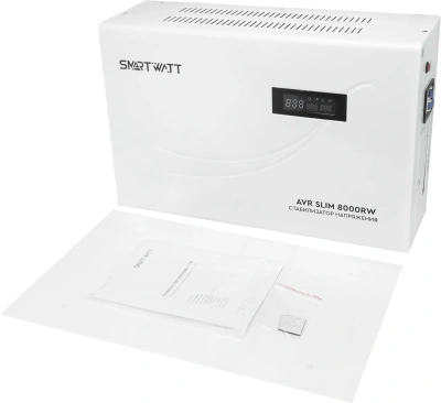 Стабилизатор напряжения Smartwatt AVR Slim 8000RW 8000ВА белый