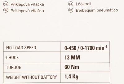 Дрель-шуруповерт Greenworks GD24DD60 аккум. патрон:быстрозажимной (3704107)