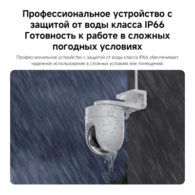 Камера видеонаблюдения IP Xiaomi CW400 EU Wi-Fi 2.8-2.8мм цв. корп.:белый/черный (BHR7624GL)