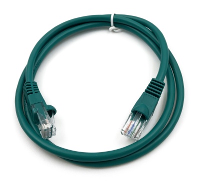 Патч-корд Buro UTP-5E-1M-GR UTP 4 пары cat.5E CCA molded 1м зеленый RJ-45 (m)-RJ-45 (m)