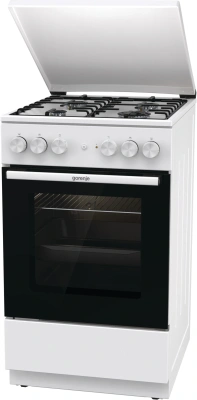 Плита Комбинированная Gorenje GK5A22WH белый (металлическая крышка) реш.сталь