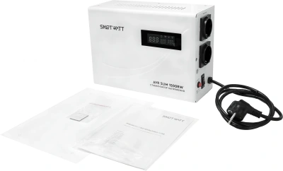 Стабилизатор напряжения Smartwatt AVR Slim 1500RW 1500ВА белый