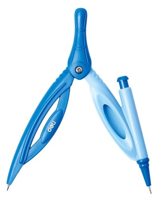 Циркуль Deli EG20002 в компл.:набор грифелей