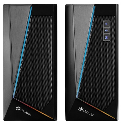 Колонки Оклик OK-125 2.0 черный 6Вт